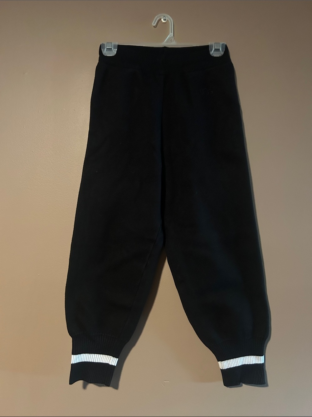 UGG Black Jogger Pants with White Cuff Detail
